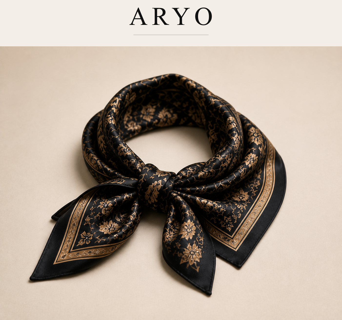 ARYO silk headscarf